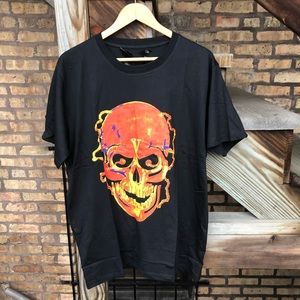 VLone Flaming Skull T